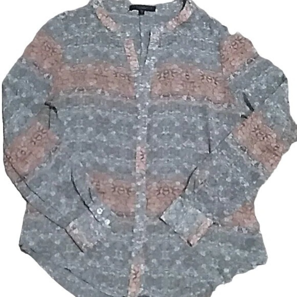 Sanctuary Gray Button Down Tunic